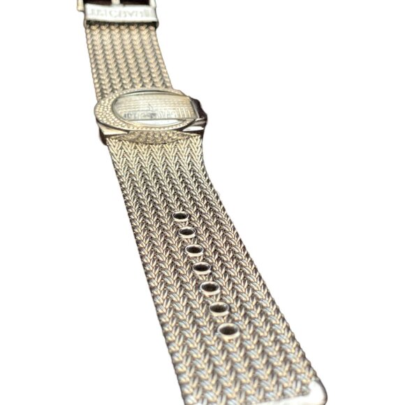 Just Cavalli Silver Plated Womens Bracelet Wristwatch, Swarovski C-shaped bezel - Picture 2 of 7